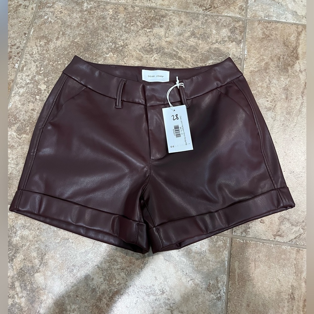 Dear John faux leather Shorts